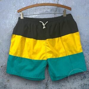 Generation One Men's Color Block Swim Trunks M Multicolor Quick Drying